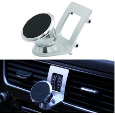 Cookiss Magnet Handyhalterung kompatibel mit Audi Q5 8R und SQ5 geeignet für Smartphone und GPS mit Auto Handyhalterung 360 Grad einstellbares Sicht(Silver)