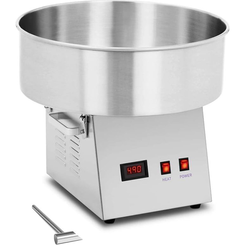 Royal Catering RCZK-1080 Cotton Candy Maker 1,080 W 52 cm Stainless Steel Professional Cotton Candy Maker Cotton Candy Floss Maker