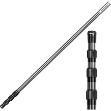 Baseino teleskopinis strypas Anglies pluošto baseino strypas, reguliuojamas nuo 1,12 m iki 3,65 m, profesionalus teleskopinis baseino strypas, valymo strypai skimerio tinkleliui, šepečiui, siurbimo galvutei (12 pėdų)