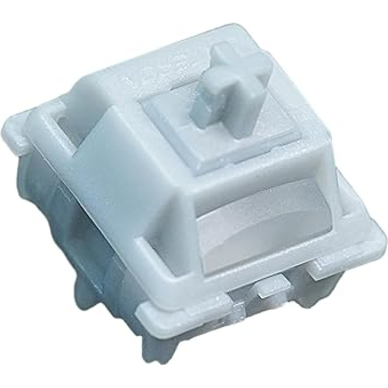 Smoothie Silver Keyboard Switches Linear RGB LED 5 Pin Factory Pre Lubricated 45GF Full POM Key Switch for MX Mechanical Keyboard (Pack of 105)