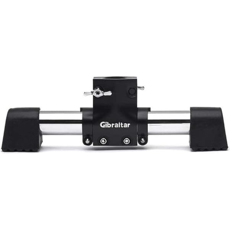 Gibraltar SC-GRSMTLA Mini T-Foot Rack System Road Series Black T-Stand 12