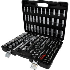 KS Tools 917.0133 1/4 colio + 3/8 colio + 1/2 colio veržliarakčių rinkinys, 12 taškų, 133 vnt.