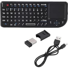 Slim Wireless Keyboard Ultra Touchpad Rechargeable Keyboard with Backlight and Infrared Display, Keyboard Slot, Powerful Wireless