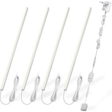 Cefrank V-Shape LED Lighting Set - Set of 4 30 cm Dimmable, Seamless Under-Unit Lights - Elegant & Efficient Lighting - 1200lm, 12W (White)