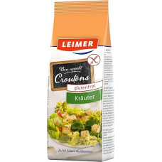 LEIMER Croutons Herbs 75 g Gluten Free - Delicately Roasted, Refined with Spices, Made from Gluten-Free Wheat Starch - Vegetarian, Gluten Free (1 x 75 g)