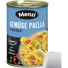 Menzi Vegetable Paella Rice Dish (400 g Tub) + usy Block