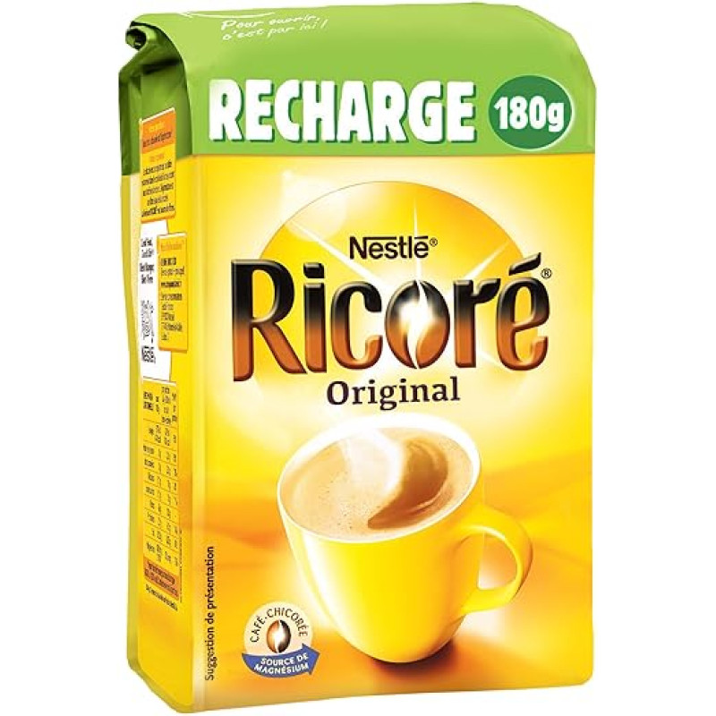 Nestlé Ricoré ORIGINAL - Substitut de Café - Recharge de 180 g
