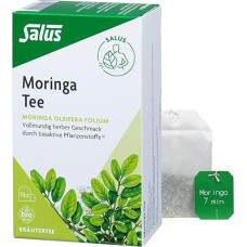 Salus - Moringa arbata - 1 x 15 filtrų maišelių (21 g) - žolelių arbata - sodrus Barto skonis dėl bioaktyvių augalinių medžiagų a) - ekologiška