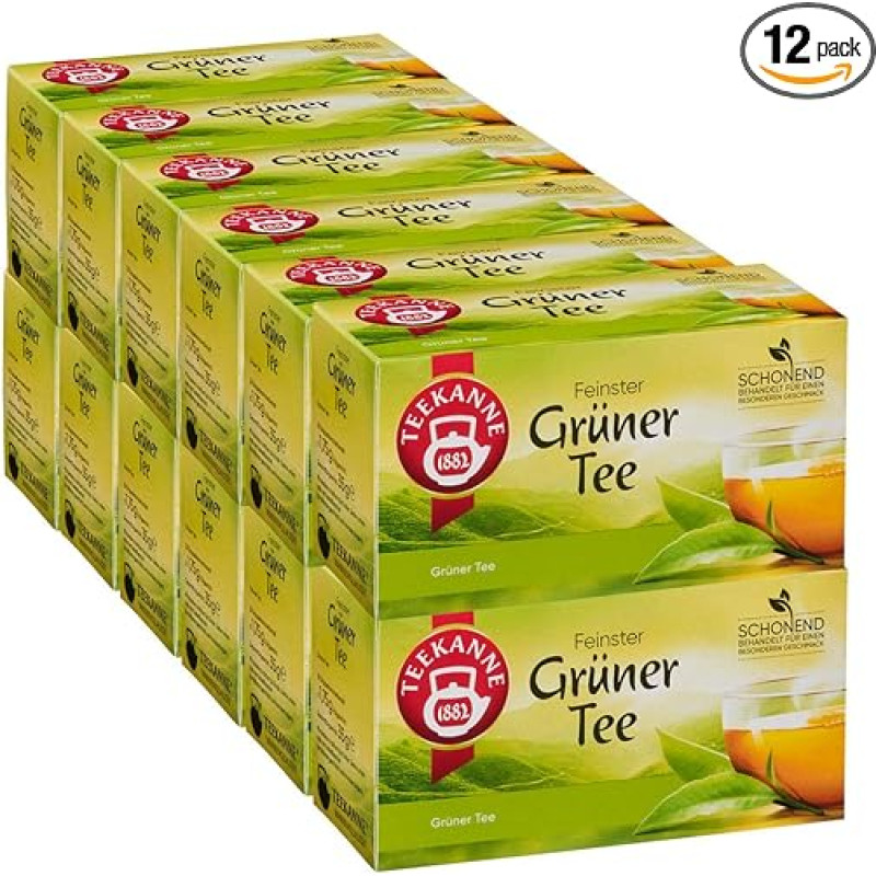 Teekanne Green Tea Pack of 12 (12 x 20 g)