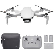 DJI Mini 2 - itin lengvas ir sulankstomas dronas kvadrokopteris, 3 ašių gimbalas su 4K kamera, 12 MP kamera, 31 minutės skrydžio trukmė, 