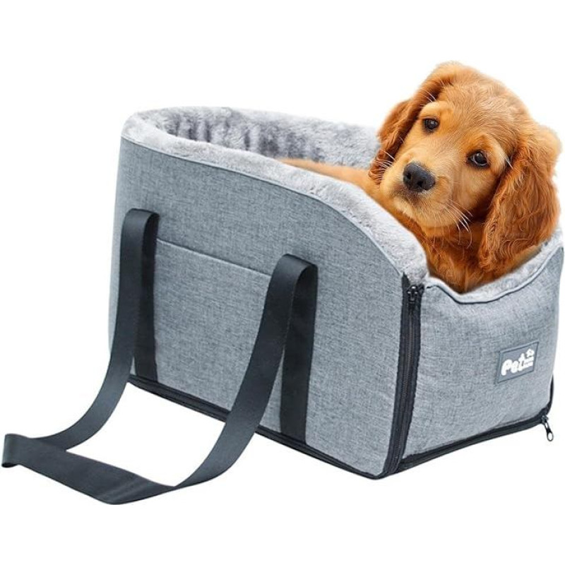 Šunų automobilio sėdynė, centro konsolė Šunų automobilio sėdynė katėms ir mažiems šunims, nešiojamų naminių gyvūnėlių kelionių vežimėlio kelionių lova, plaunama šuniuko automobilio sėdynė, šuns ir katės sėdynės stiprintuvas, automobilio sėdynė, naminių gy