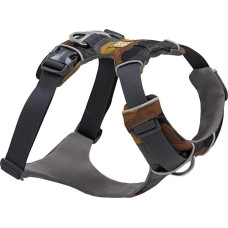 RUFFWEAR Front Range diržas šunims, šviesą atspindintis Y formos diržas, reguliuojamas, patogus, paminkštintas kasdienis diržas pasivaikščiojimams ir šunų lenktynėms, 2 pavadėliai, Moonlight Mountains, XS