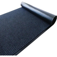uyoyous 90 x 300 cm Carpet Runner, Hallway Door Mat, Dirt Runner with Non-Slip Backing, Dirt Trapper Mat, Carpet Runner for Rooms, Corridors, Entrance Areas (Grey, Rectangular)