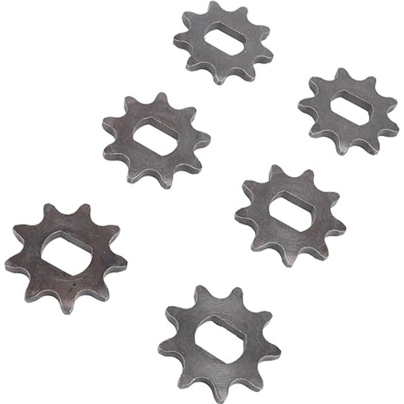 6pcs 420 9T Steel Front Wheels 12x17mm Inner Diameter Motor Sprocket for 420 Chains