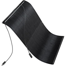 150 W lanksti saulės baterija 18 V monokristalinė saulės baterija juoda, lankstus saulės modulis su MC4 saulės kabeliu 12 V akumuliatoriams Balkonas, fotovoltinė plokštė, PV modulis, saulės sistema plokščiam stogui