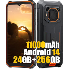 Blackview BV6200 Plus (2025) 4G lauko mobilusis telefonas be sutarties, 24GB + 256GB lauko išmanusis telefonas 