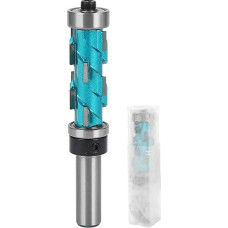 Flush Trim Router Bit 1/2 Zoll Schaftkarbidmaterial Doppellager -Spiralschneider für Holzbearbeitungsprojekte 43 mm Schneidlänge 19 mm Schnittdurchmesser