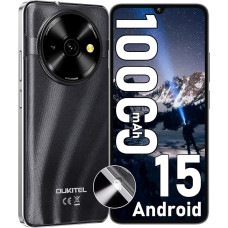 OUKITEL C59 Android 15 Mobile Phones 2025-10000mAh Large Battery Smartphone, 6.9 Inch Display, 16GB + 128GB/1TB, 120LM Torch, 13MP Camera, 4G Dual SIM Free Phone Unlocked, Fingerprint/Face ID/GPS/OTG