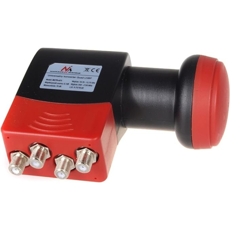 MCTV-671 Didelio stiprumo keturšalis palydovinis keitiklis 4 būdų LNB