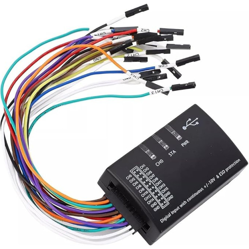 USB-Logikanalysator, volle 16-Kanäle, 100 m Abtastrate für Auto-Elektronik, industrielle Steuerungen und Unterhaltungselektronik-Projekte