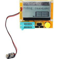 T4 tranzistorių testavimo įrankis, skaitmeninis daugiafunkcinis TFT foninis apšvietimas, skirtas diodų triodams, triodams, kondensatoriams, rezistoriams, ESR, NPN, PNP, MOSFET