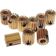 10 Stück 0,5 M 12/13/14/15/16/17 Zähne 0,5 Mod Zahnstange Stirnrad Präzisionsritzel aus Kupferstahl 3 mm 4 mm(3mm,22 Teeth-thick 9mm)