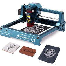 SCULPFUN C1 mini lazerinis graviravimo aparatas - 3 W lazerinis graviravimo aparatas, 0,04 mm didelio tikslumo lazerinis graviravimo aparatas, 