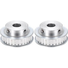 išteklių žemėlapis Zahnriemenscheibe aus Aluminium, XL, 30 Zähne, 12 mm Bohrung, Synchronrad, Zahnriemenscheibe, 5,08 mm Teilung, 11 mm Schlitzbreite für Riemen, CNC-Maschine, 3D-Drucker, 2 Stück