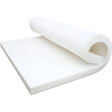 Polsterschaumplatte mit hoher Dichte, maßgeschneiderter weißer fester Schaumstoff, dicke 8 cm Stuhlkissen-Ersatzpolsterung, Schaumstoff für Dekor und Zubehör (90 x 40 cm)