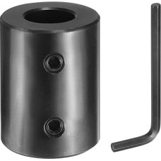 tiekimo žemėlapis Wellenkupplung, 1,9 cm Bohrung, 3,8 cm Außendurchmesser, 5,1 cm Länge, schwarzer, oxidierter Stahl, starre Kupplung mit Sechskantschlüssel für 3D-Drucker, Motorrad (2 Schrauben pro Stück)