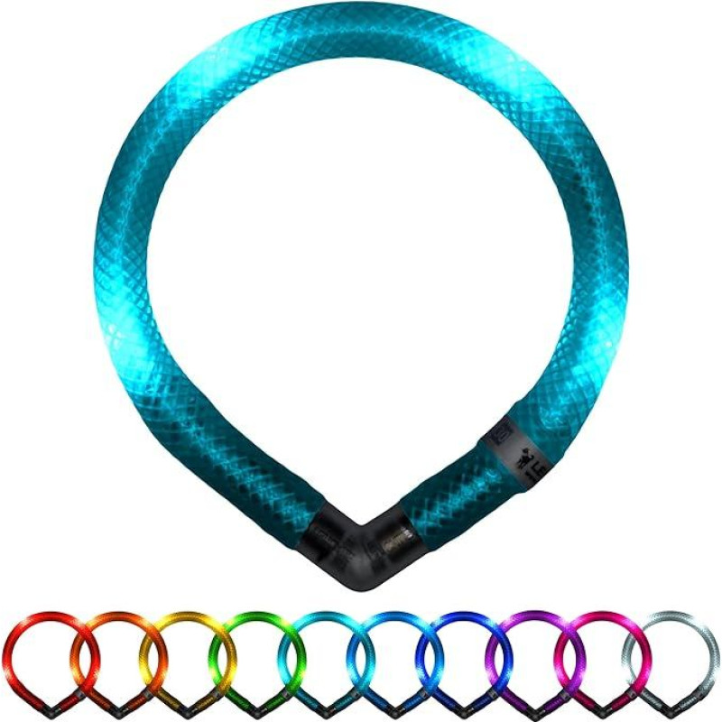 LEUCHTIE® Mini šviesos apykaklė I LED apykaklė mažiems šunims I Vandeniui atspari I Labai ryški