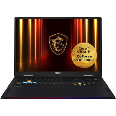 MSI Raider 18 HX AI žaidimų nešiojamasis kompiuteris, 18 colių UHD+ mini LED ekranas, 