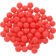 QUARKZMAN 200 PP plastikinių guolių rutuliukų, 1/4 colio (6,35 mm) kieto plastiko rutuliukai, tikslūs guolių rutuliukai, raudoni