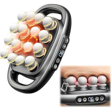 Masažo pistoletas su 16 galvučių, elektrinis masažuoklis, kaklo masažuoklis giliems audiniams, 30 lygių ir 3 režimai, masažuoklis su raudona šviesa, tylus gręžimo aparatas kojoms, rankoms, juosmeniui, nugarai, sėdmenims