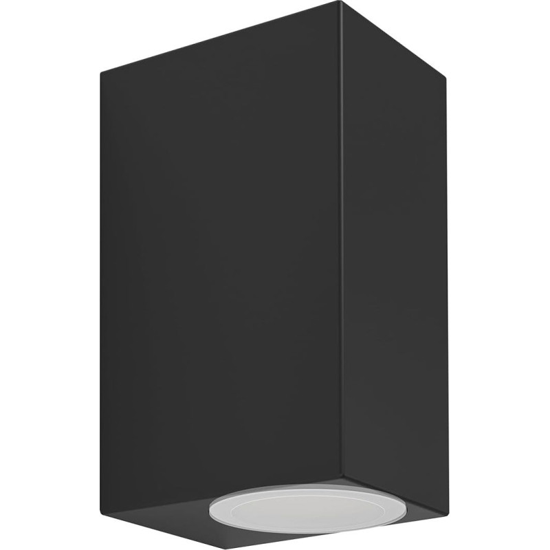 EGLO LED Wandlampe außen Jabaga, Außenbeleuchtung Hauswand, Außenleuchte Up and Down Light, Außenwandleuchte aus Metall in Schwarz, Wand Außenlampe inkl. GU10-Leuchtmittel, warmweiß, IP44