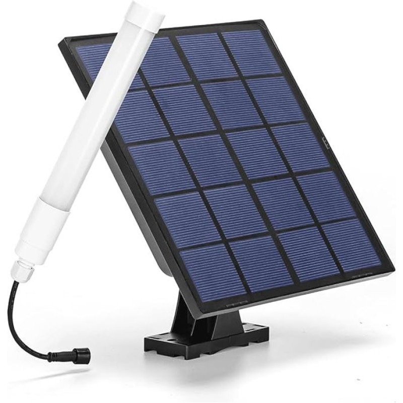 VoltShine 50W LED Solar Tube, Available in 3000K, 4000K and 6500K, Efficient and Eco-Friendly, Illuminates Gardens and Patios with Bright and Durable Light, Ideal for Outdoor Use.
