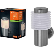 LEDVANCE Endura Style Rondo Wall Outdoor Lighting, 9 W, 700 lm, Wall Light, Stainless Steel, IP44 Protection Class, 3,000 K Colour Temperature, Warm White Light Colour