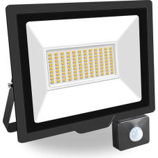 PICAA 75 W LED Spotlight with Motion Sensor Outdoor, 7500 LM Outdoor Spotlight, 4000 K Warm White Spotlight, IP65 Waterproof Floodlight, Ideal Outdoor Light for Garden, Courtyards, Garage, Home, Hotel