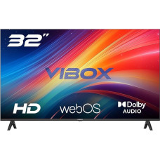 Vibox 32-Zoll HD Smart TV | WebOS | 3X HDMI, 2X USB | Wandmontagefähig | Für Schlafzimmer, Küche oder kleine Räume