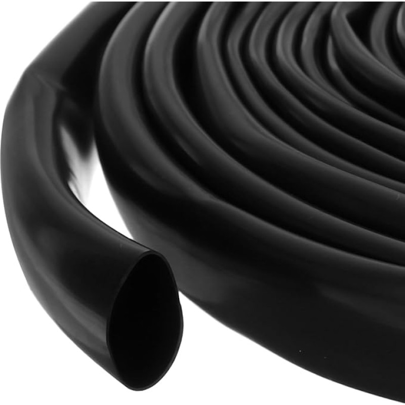 2 m PVC-Kabelschlauch, 16 mm, PVC-Rohr, schwarz, Kabel-Organizer, Draht-Abschirmung, Ummantelung