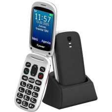 Funker E300 Max Audio 3 4G, Phone with Easy to Use Cover, Large Buttons and Large Display, Audio PRO Hearing Aid Compatible, Extra Strong Volume with Amplifier