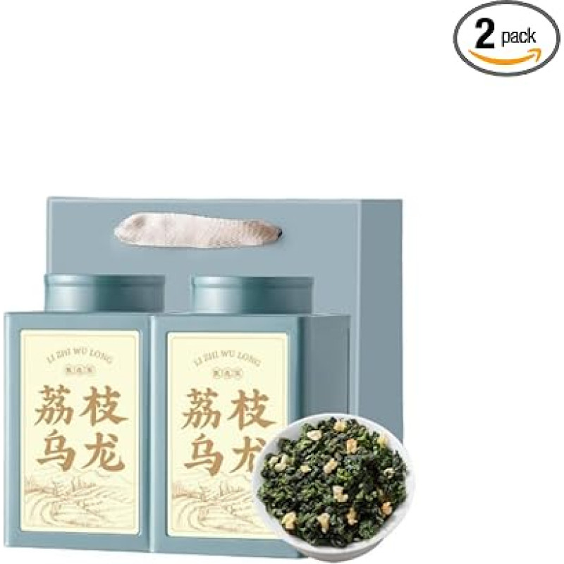 Anxi Tieguanyin Oolong Tea (250g*2) Gift Box, Oolong Tea with Lychee Flavour, Loose Leaves