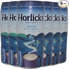 Horlicks Original Malt Milk Powder, Beverage Blend from England, Free from Artificial Colours, Sweeteners and Preservatives, 400g (Pack of 6)