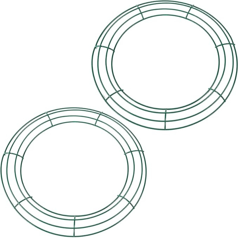 Weihnachtskranz-Ringe, Metallkranzrahmen, großer runder Drahtkranzrahmen für Weihnachtskranz, Ringsockel, Hochzeitsgirlande, Ring, Garten, Heimbedarf, DIY Handwerk