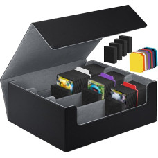 TOSUTO Prekybos kortelių dėžutė 1800+ kortelių, MTG kortų kaladžių dėžutė, Magic Commander TCG kortelių dėžutė su 10 skirtukų Magic Commander sporto kortelėms