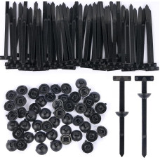 Universal-Kabelbinder-Schnalle, robust, selbstsichernd, Nylon, Universal-Kabelbinderhalter, Mehrzweck-Kunststoff-Kabelbinder-Werkzeug, 50 Stück