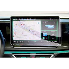 GAFAT Compatible with VW ID.7 2024 2025 2026 15 Inch Navigation Protective Film, Glass Screen Protector for ID7 Tourer 15 Inch Discover Pro Max Touch Screen, Shockproof, 9H Anti-Scratch