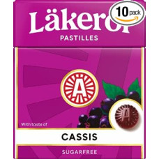 Cloetta Lakerol Cassis Pastilles 10 Boxes of 25 g