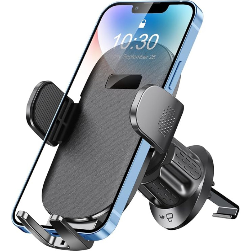 Car Air Vent Phone Holder, Upgraded Hook Phone Holder for Cars with One Click Release