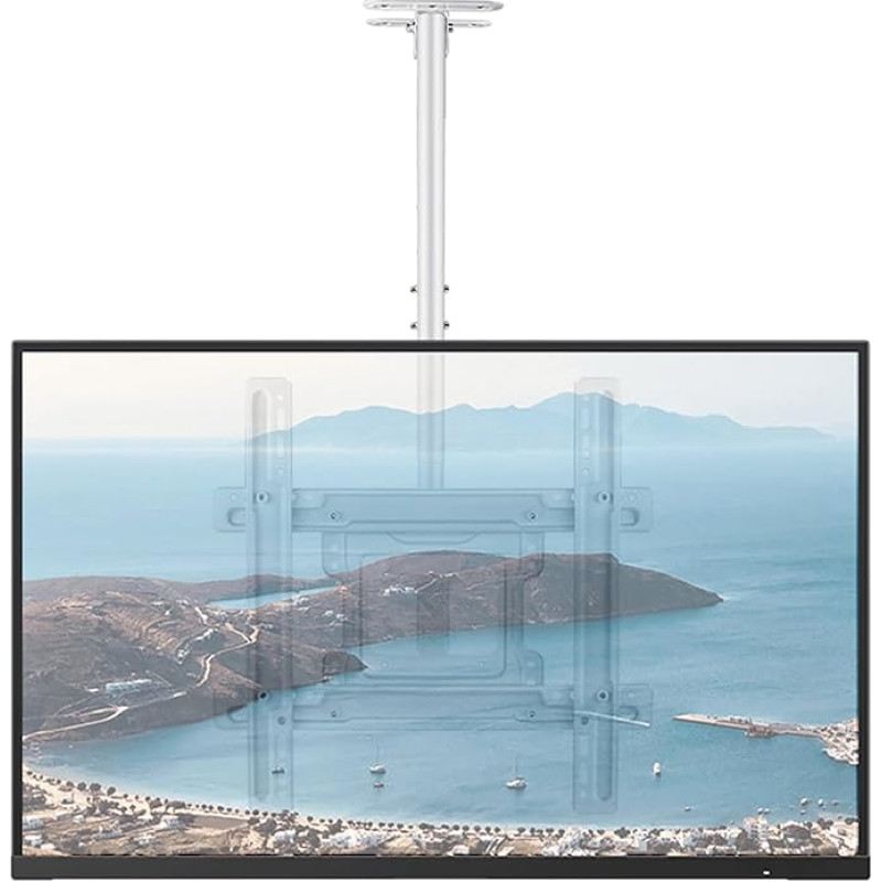 JXMTSPW Ceiling TV Mount for 42-75 inch Flat Curved Screens, Full Motion Ceiling TV Mount, Max VESA 400 x 400mm, Holds up to 50kg, Tilt, Swivel,